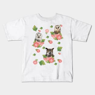 Owls and owl Kids T-Shirt